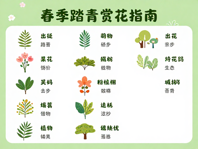 春季踏青赏花指南:植物识别与生态教育