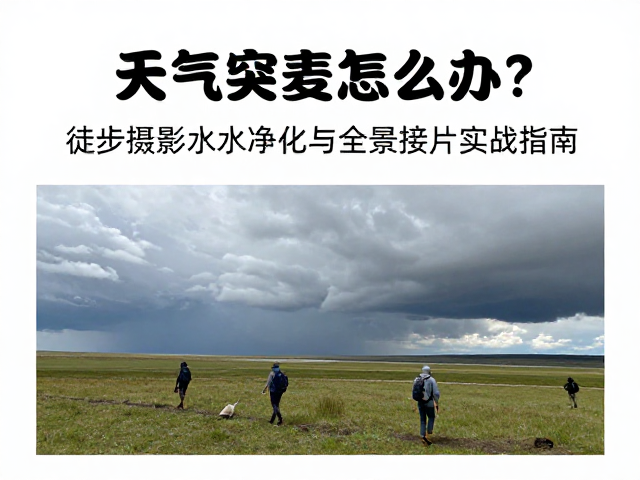 天气突变怎么办?徒步摄影水源净化与全景接片实战指南