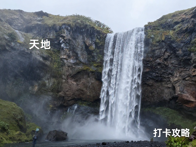 雨季天坑瀑布丰水期,火山地貌徒步指南与打卡攻略