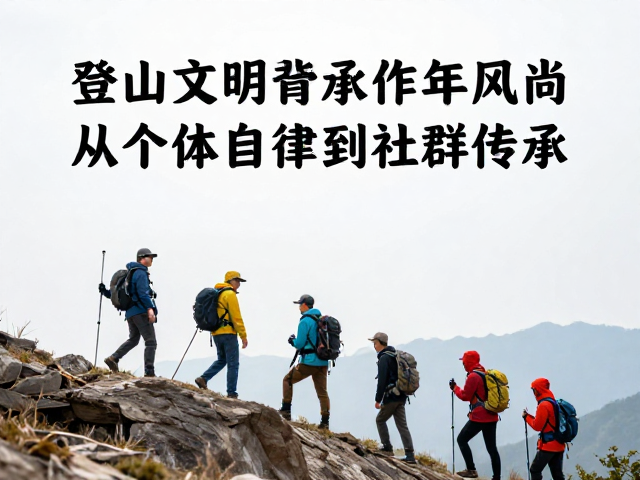 户外文明新风尚:从个体自律到社群传承