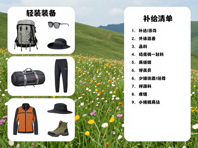 轻装装备清单与补给策略