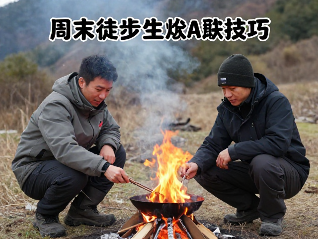 周末徒步生火炊事技巧,短视频记录户外生存全攻略