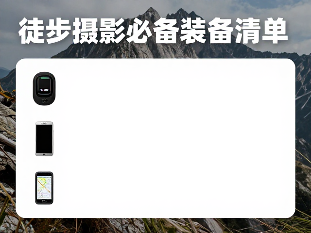 徒步摄影必备装备清单,轨迹记录山岳风光全攻略