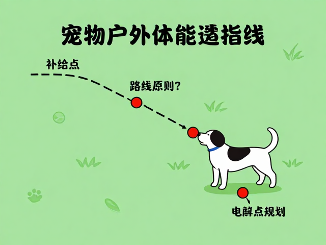 宠物户外体能管理，低盐补给原则与有补给点路线规划