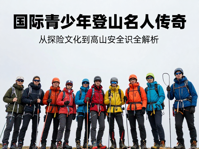 国际青少年登山名人传奇，从探险文化到高山安全常识全解析