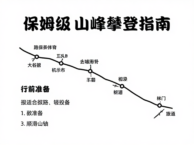 保姆级山峰攀登指南:行前准备与装备清单
