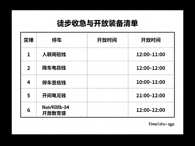 停车收费标准与开放时间解析