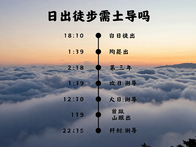 单日徒步看日出云海需向导吗?详细时间节点安排