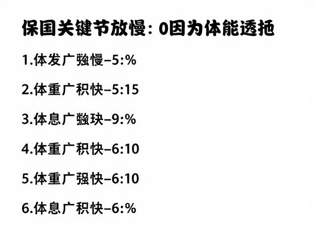 体能透支下的能量管理策略