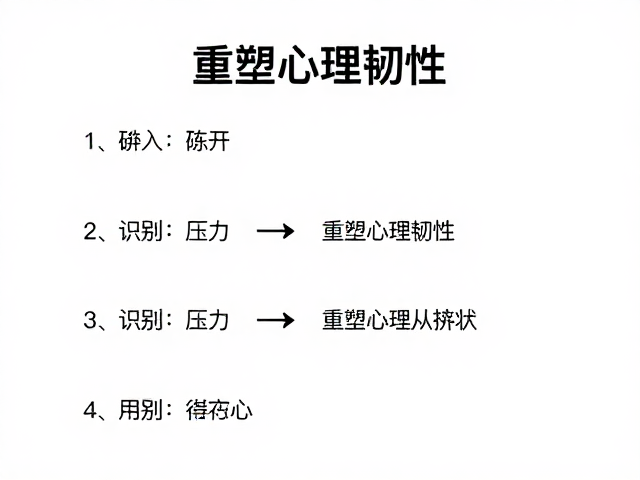 重塑心理韧性