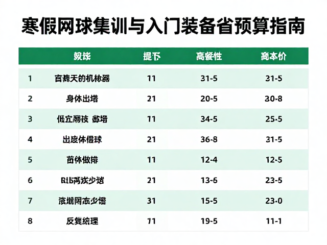 入门装备预算指南:性能与成本的平衡策略