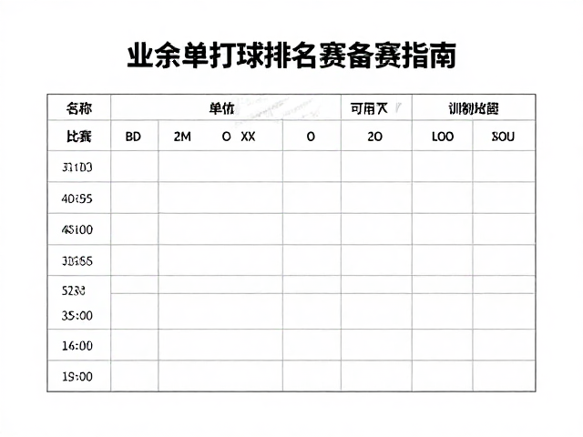 阶段性体能储备与技术细节打磨