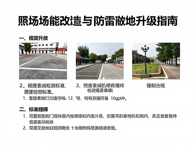 老旧球场灯光节能改造，检测照度衰减与防雷接地升级指南