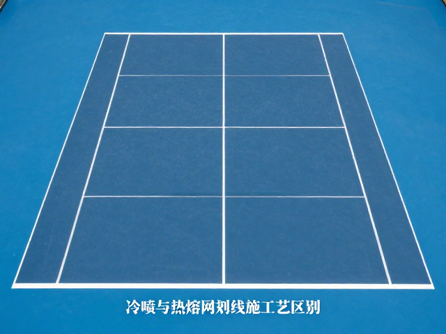 塑胶网球场发球区施工中的工艺选择逻辑