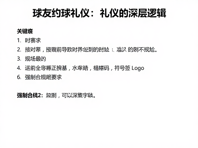 尊重对手与自我约束：礼仪的深层逻辑