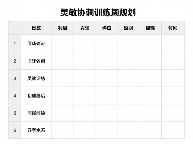 网球灵敏协调训练周期规划，结合击球训练提升空间感知能力