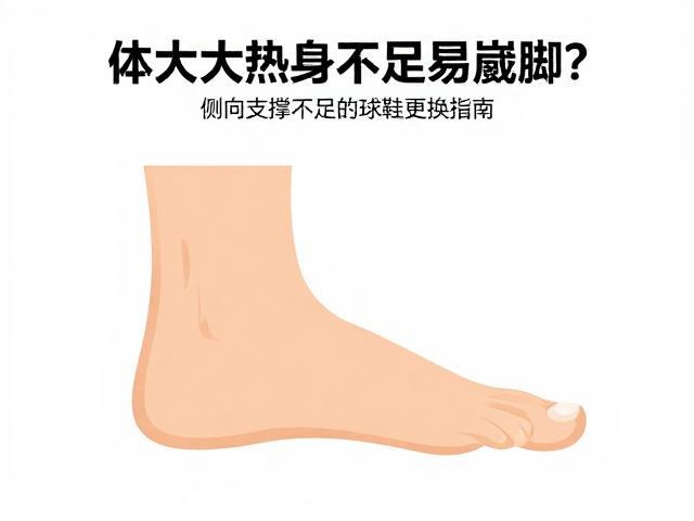 体重大热身不足易崴脚？侧向支撑不足的球鞋更换指南