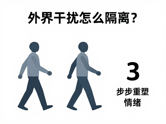 外界干扰怎么隔离？积极意象，慢步回位，3步重塑专注情绪