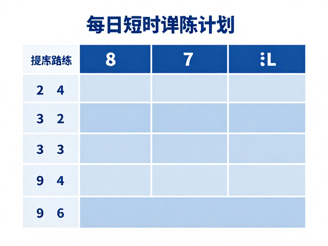 训练计划执行:循序渐进的科学进阶路径