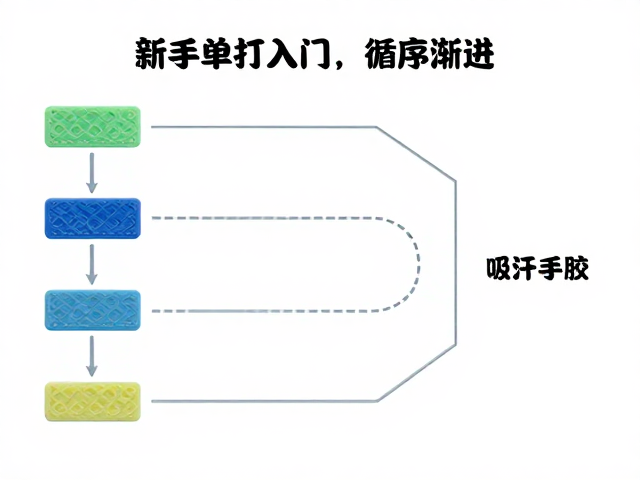 新手单打入门，循序渐进路线，抢七技巧与吸汗手胶选购指南