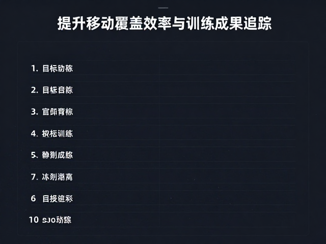 训练成果的多维度追踪与数据闭环