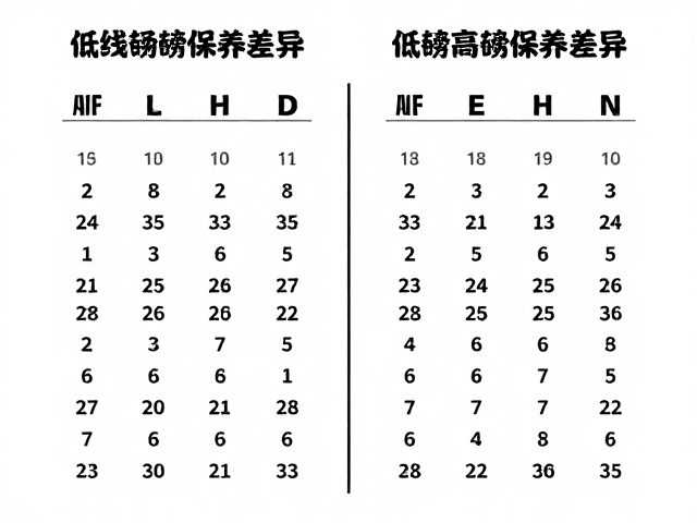 不同磅数区间的保养逻辑差异