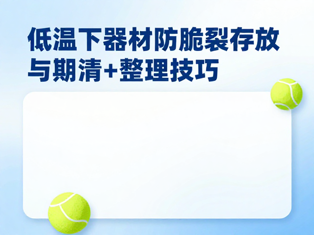 网球初学者必看，低温下器材防脆裂存放与定期清洁整理技巧