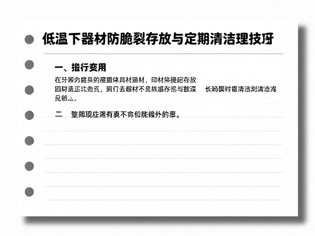 器材维护日志与季节性调整策略