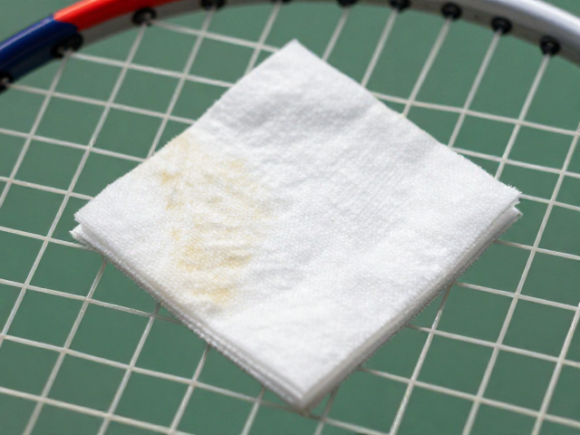 球拍拍框清洁除污用酒精棉片？注意底胶老化检查防损坏