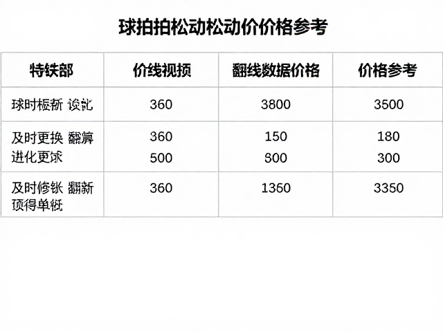 专业修复与翻新的市场参考价格