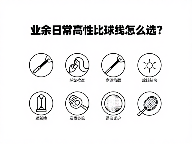 业余日常高性价比球线怎么选？两结穿法，定期检查磨损指南
