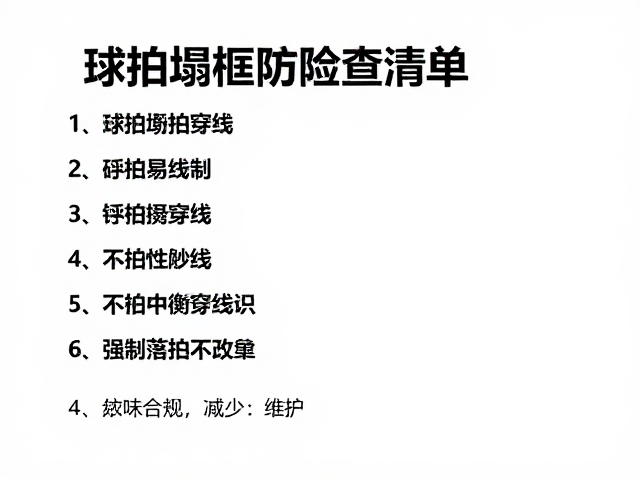 穿线前后的检查清单与维护细节