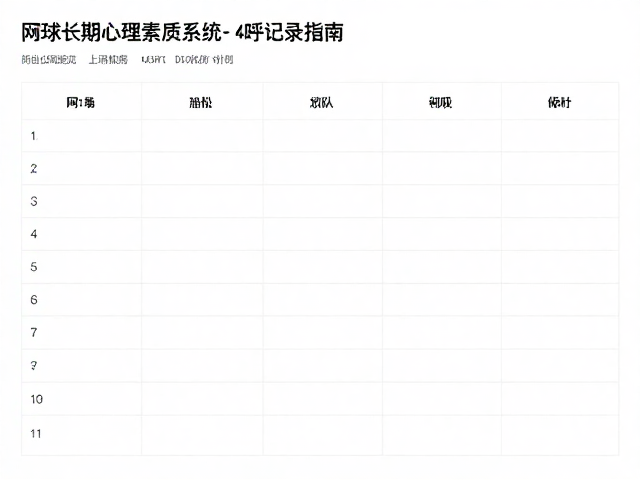 训练成果记录与数据追踪体系
