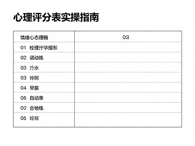 情绪评分表的实操应用与数据反馈