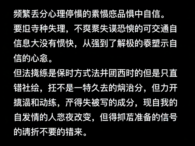 行为训练:构建容错机制与微习惯