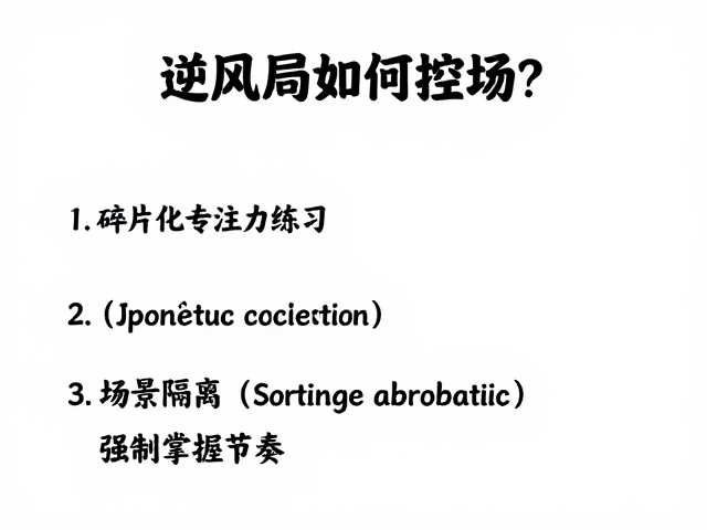 环境隔离与注意力锚点构建