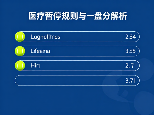 网球医疗暂停规则与盘分解析，官方比赛用球标准详解
