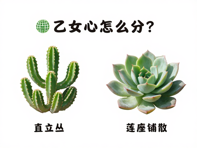 生长习性：直立丛生与莲座铺散的姿态差异