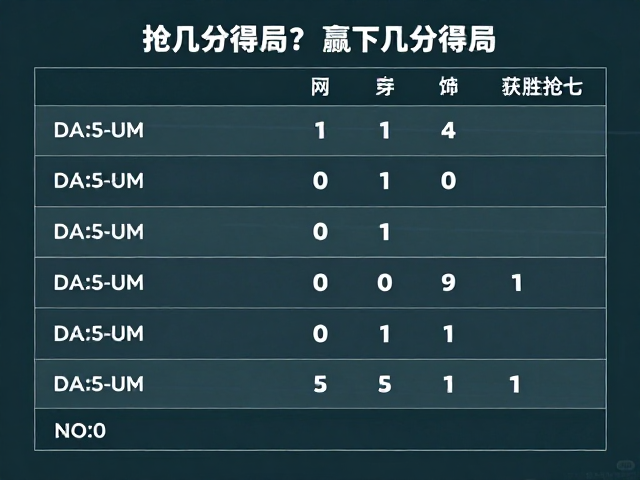 抢七阶段的得分规则与获胜标准