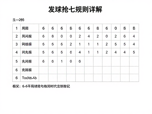 6-6平局后的抢七局(Tie-break)实战规则解析