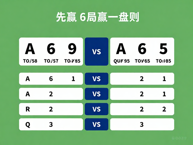 网球业余比赛计分规则，先赢6局赢一盘，局分与盘分如何区分？