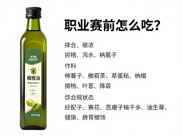 职业赛事前怎么吃？橄榄油配钠离子补充，标准化饮食模板助你巅峰状态