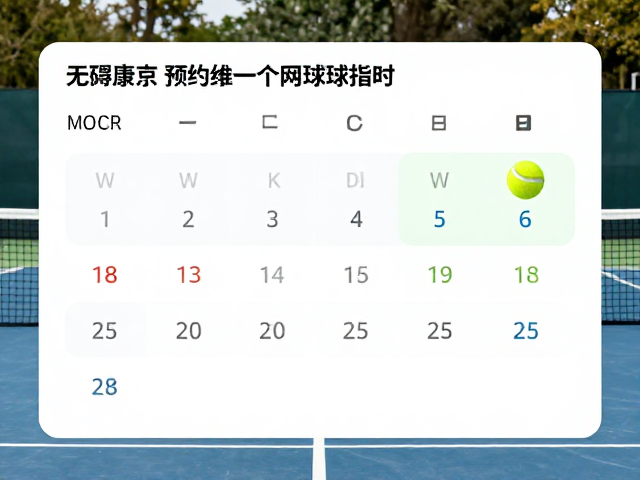 运动康复结合网球训练，专业指导与无障碍场地预约指南