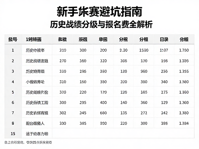 历史战绩分级的实际应用场景