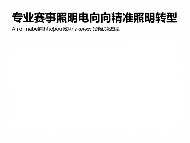 专业赛事照明省电方案，兼顾训练级照度与能耗优化