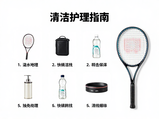 网球拍清洁护理教程，用品清单与换线频率指南