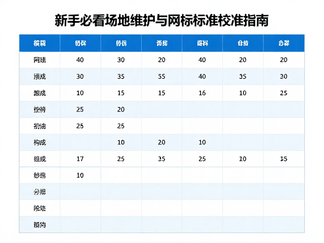 网球场翻新预算多少？新手必看场地维护与网高标准校准指南