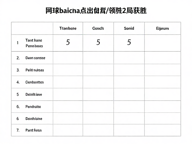 网球计分规则详解，如何识别盘点与赛点，至少领先2局获胜