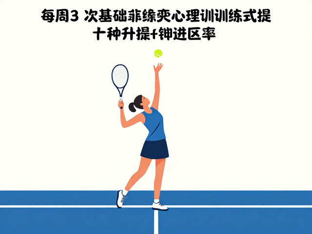 每周3次基础训练，网球心理训练系统提升发球进区率