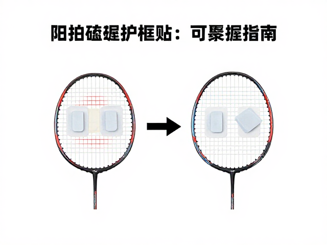 球拍防磕碰头套护框贴，定期更换握把胶，日常训练保养指南